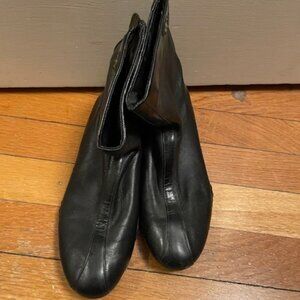 Cole Haan NikeAir Waterproof Leather Back Zip Boots Size 6B Black D18013